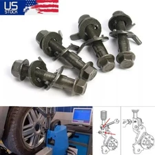 4Pcs 14mm/0.55" Car Four Wheel Alignment Cam Bolts Adjustable Camber Bolts Steel