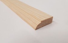 Planed Timber Wood Softwood Pine Clapping Strip 34x12mm D Mould Door Stop 1170mm