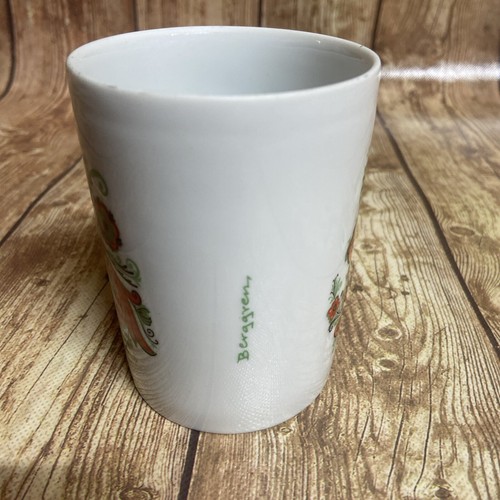 Vintage Berggren Schwedische Porzellan Kaffeetasse Becher Weihnachten Design 10 0z. - Bild 4 von 5