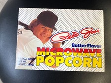 SEALED REDS Pete Rose Microwave Popcorn Box  W/ 3 Bags Popcorn NOS FROM MY CASE