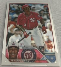 2023 Topps Chrome Baseball Jeter Downs Washington Nationals Rookie #56