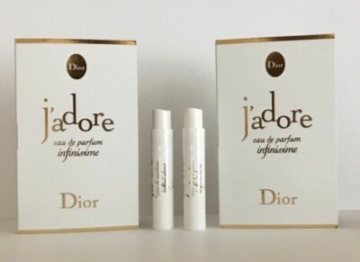 2x CHRISTIAN DIOR J'ADORE INFINISSIME EAU DE PARFUM TRAVEL SPRAY  1 ML each