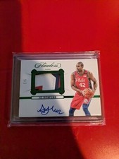 2019 Panini Flawless Al Horford /5 Emerald Patch Auto  Game Worn SP-AHF