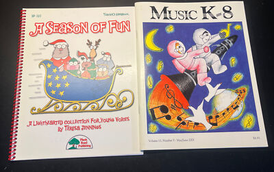 Lot 2 Christmas Carols Sing Song Music Book Vtg & Brand New