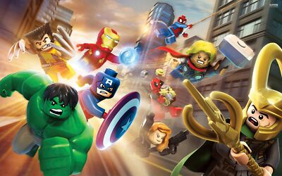 Superheroes marvel lego superheroes hulk loki Stitched Gaming Mat Desk 20747