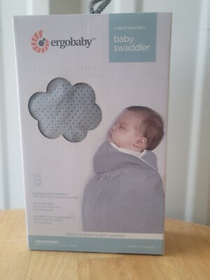 Ergobaby Lightweight Baby Swaddler  Gray Newborns Helps Baby Sleep Longer