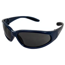 Global Vision Eyewear Hercules Safety Glasses Blue Frame Smoke Safety Lens