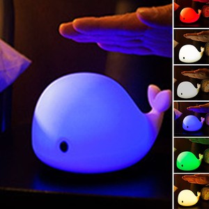 USB Silikon Wal LED Kinder Nachtlicht weich Cartoon Baby 