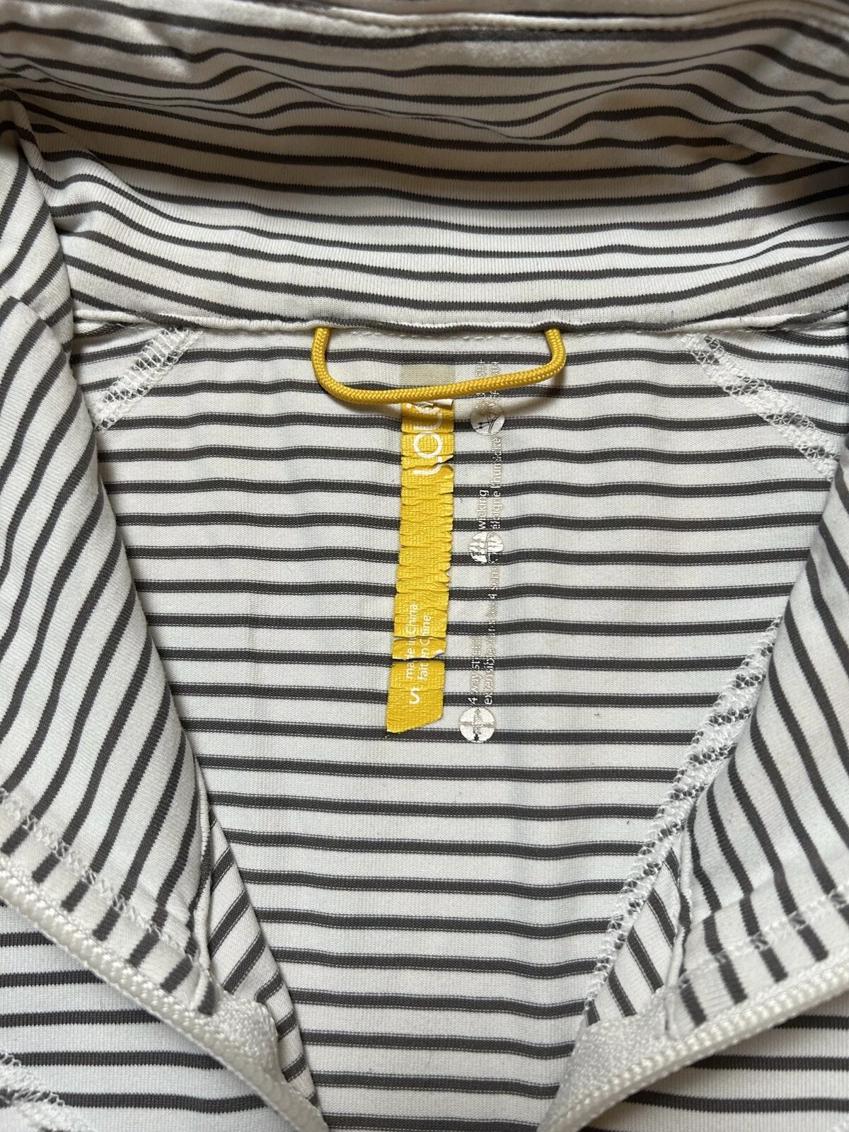 lole full zip athletic stretch long sleeve stripe jacket