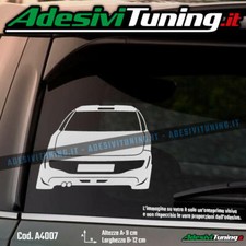 Adesivo Profilo Posteriore Fiat Punto Evo Abarth 2010 - Sticker Decal