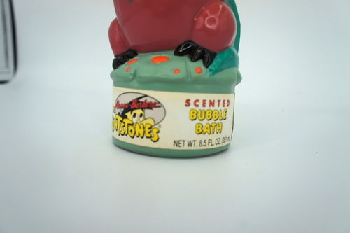 90's Sealed Vintage Flintstones Scented Bubble Bath, Dino & Pebbles Shaped - Picture 5 of 6
