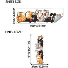 Wall Sticker Cat Theme for Nursery For Bedroom Home Decor PVC Material