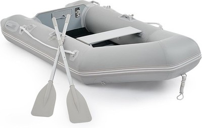 Inflatable Dinghy Boat for 2 Adults, 660lb Capacity Heavy-Duty PVC Raft with ...