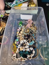 1lb Mixed  Jewelry For Crafting May Or May Not Have Matches  J072726-3
