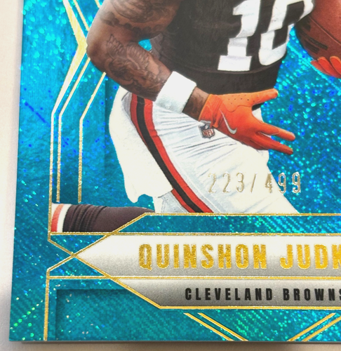 2025 ELITE FOOTBALL TEAL MATRIX QUINSHON JUDKINS 223/499 RC Cleveland Browns - Foto 2 di 3