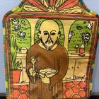 San Pasqual Patron Saint Cooks Hand Screened Hot Pad by Embudo Fabric Design — photo 3