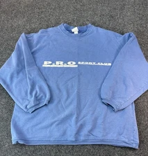 Vintage Pro Spirit P.R.O Sport Club Sweatshirt Blue Spellout Crewneck 90s