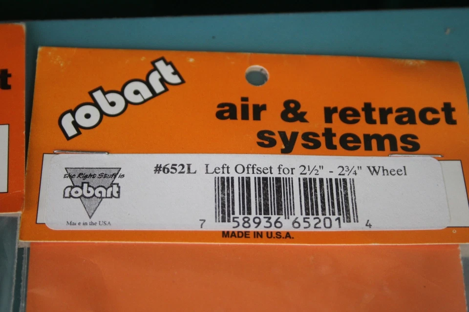 ROBART 652 PAIR RIGHT 652R + LEFT 652L OFFSET STRUTS RC MODEL AIRPLANE NEW - Image 2 of 4