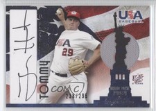 2007 USA Baseball National Jersey & Signature Black Ink Tommy Hunter Auto 0a7