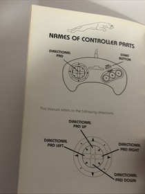 Vtg 1993 JAGUAR XJ220 Sega CD Game System Instruction Manual Booklet **ONLY**