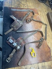 Vintage Buckingham Linesman Pole Tree Climbing Gaffs Spikes