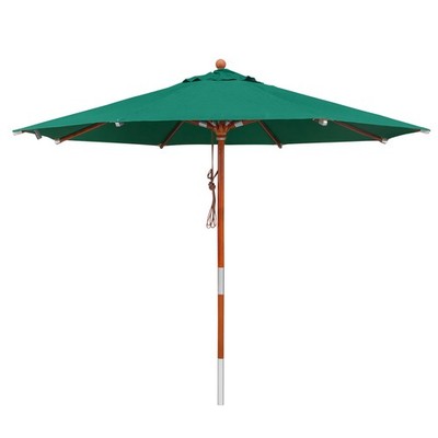 anndora Sonnenschirm Gartenschirm Terrasse 3,5 m Dunkelgrün rund Olefin B-Ware