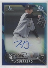 2016 Bowman Chrome Prospects Blue Refractor 67/150 Jordan Guerrero Auto 2d9