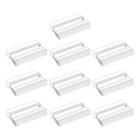 10 Stück transparenter Acryl-Schilderständer: 3 mm Schlitze, Tischnummernhalter
