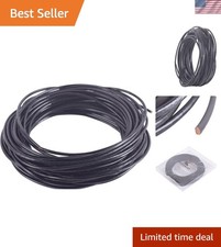 Versatile 1.5mm Black Leather Cord - Ideal for DIY Jewelry Craft Projects