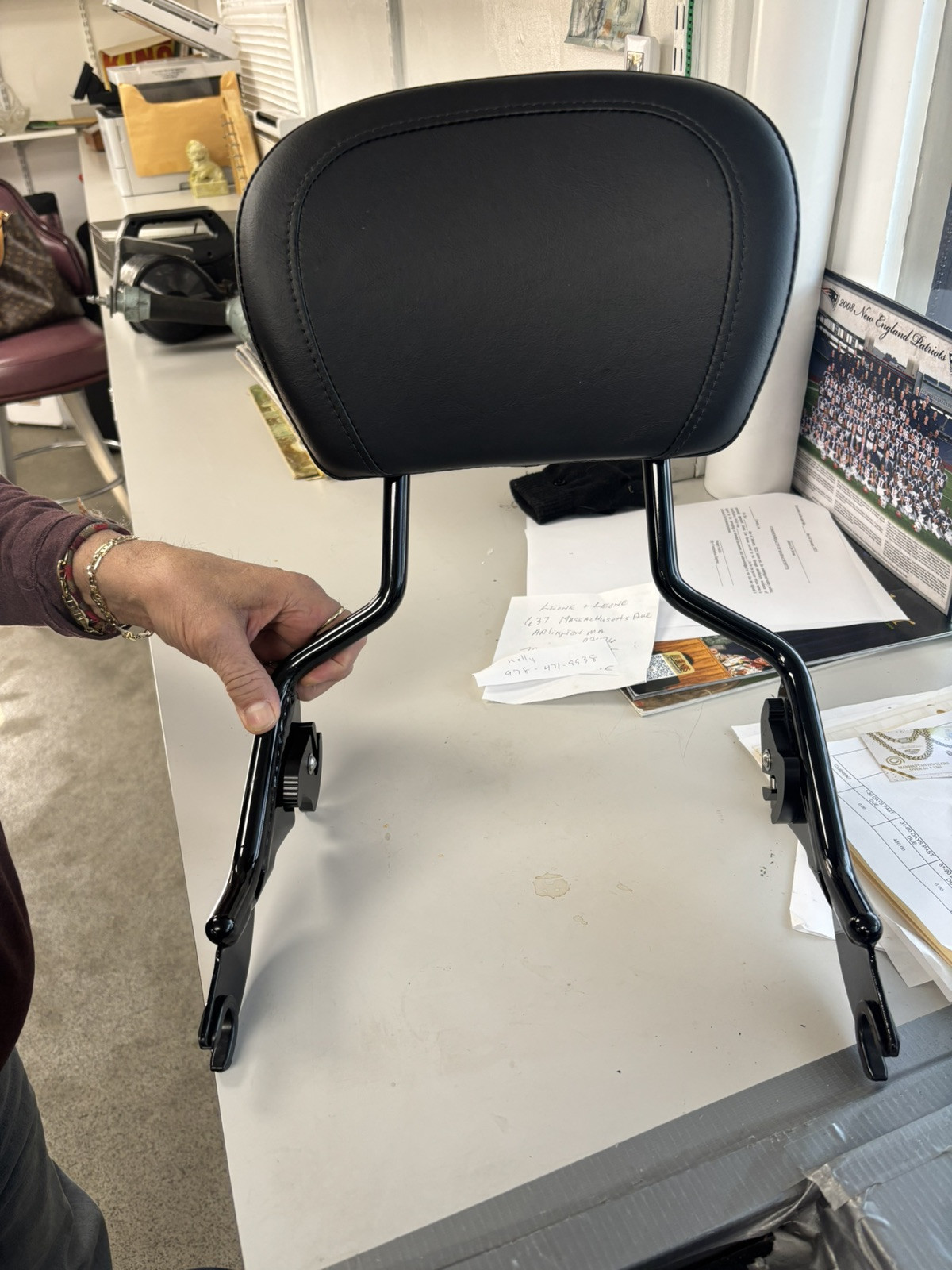 Touring Street Road Glide Backrest Black. Back Rest Open Box