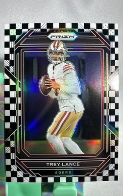 2022 Panini Prizm - Trey Lance #263 Black & White Checker Prizm