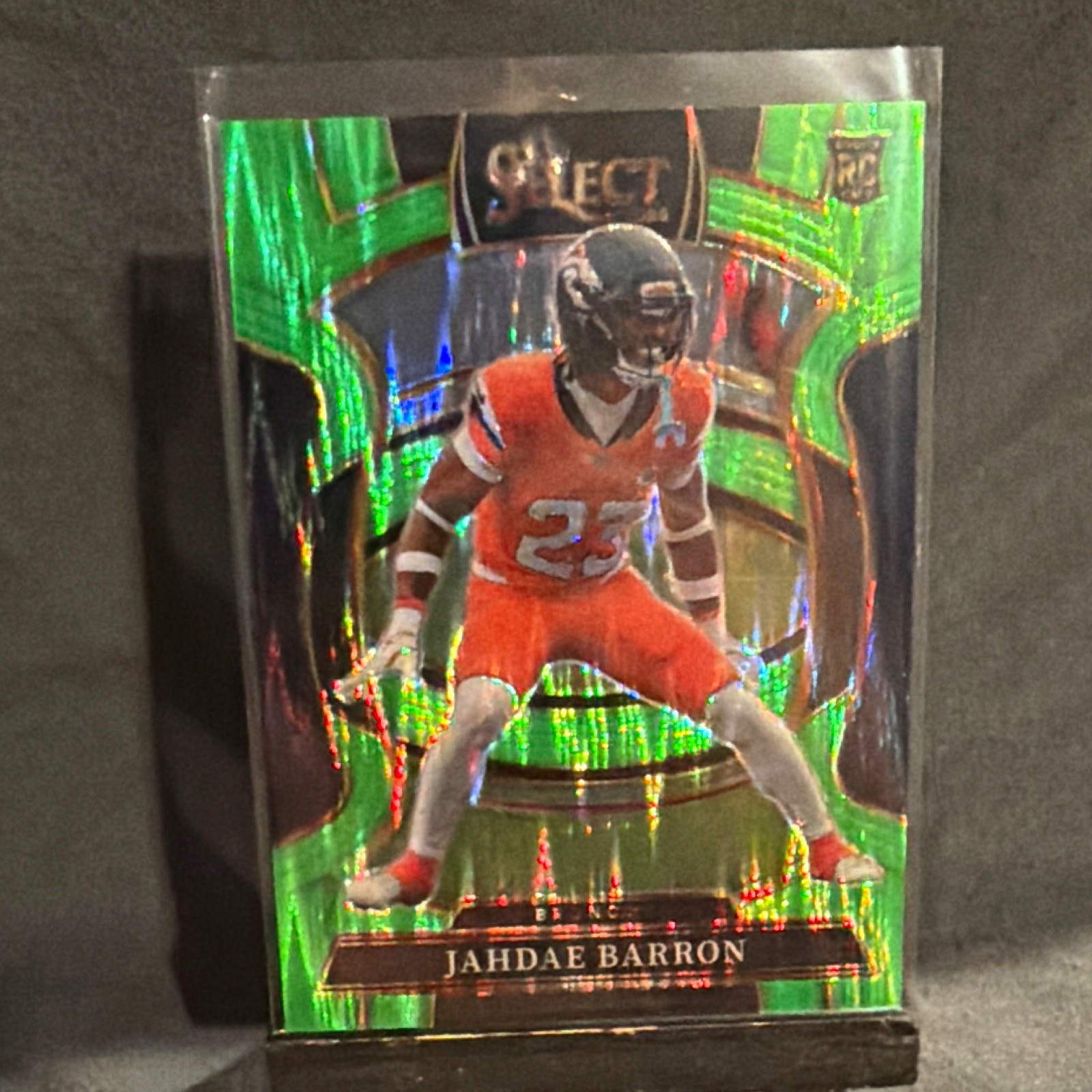 Panini Select 2025 Concourse Neon Green Shock Prizm /699 Jahdae Barron #12 RC