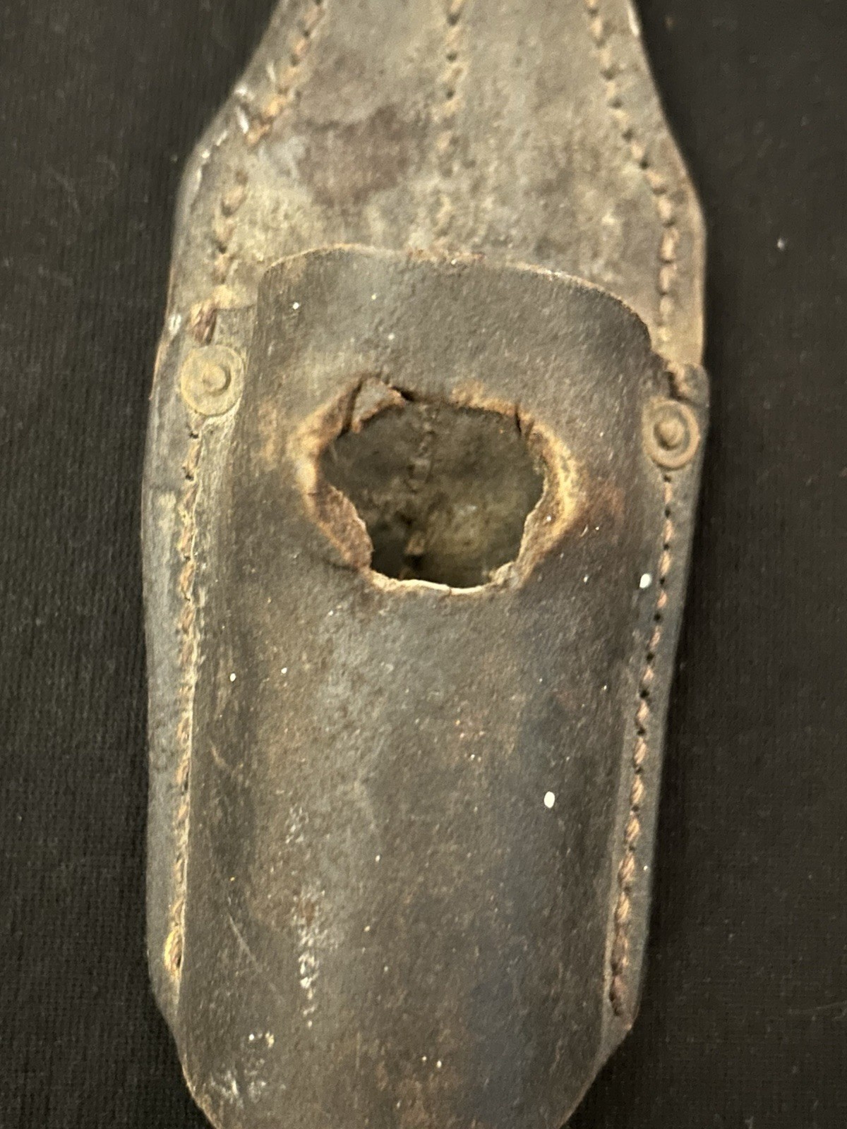 German Germany WW2 1940 Dated Mauser K98 Bayonet Leather Frog