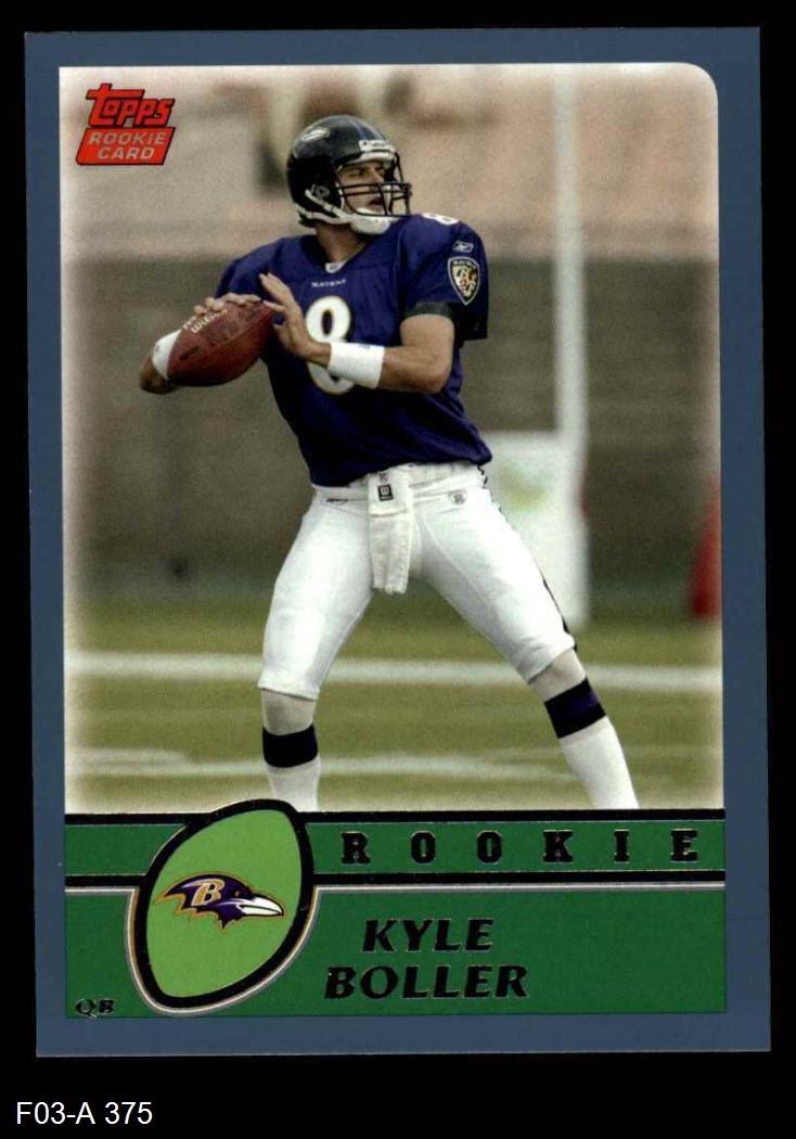 2003 Topps #375 Kyle Boller Ravens RC California Berkeley 8 - NM/MT
