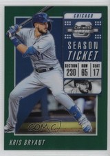 2019 Panini Chronicles Contenders Optic Green Prizm 7/50 Kris Bryant #11 o7m