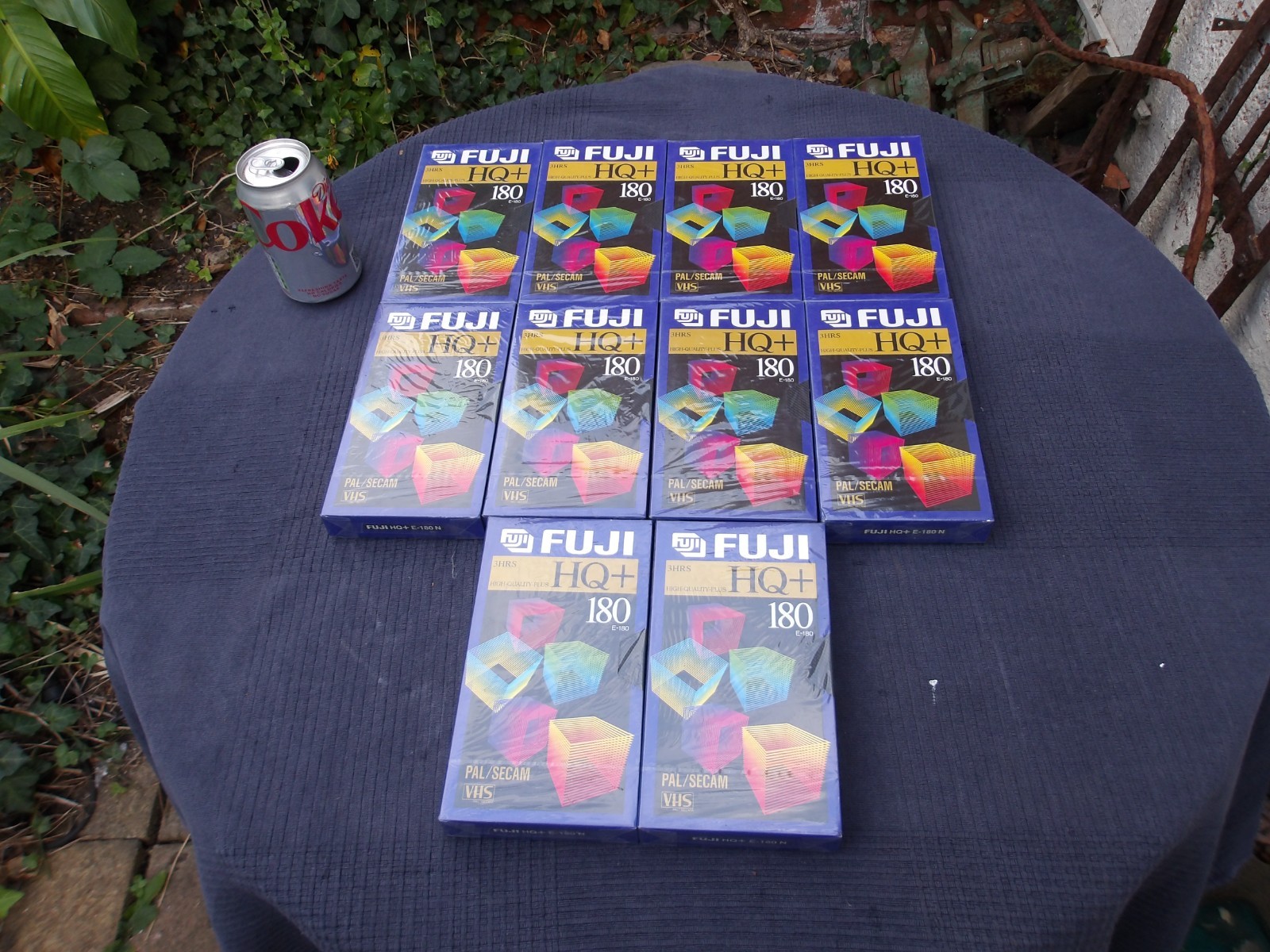 FUJI HQ+ 180 VHS Tapes PAL/SECAM  Brand New Sealed