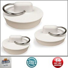 Rubber Tub Drain Stopper for Bath Sink Drain Set 3 Pack