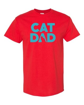 CAT DAD Adult T-Shirt Color Option C Multi Colors S-XXL FREE S&H!
