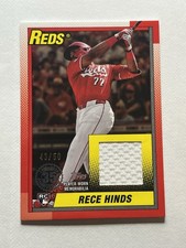 2025 Topps #90R2-RH Rece Hinds 1990 Topps 35th Anniversary Rookie Relic /50 RC