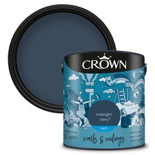 Crown Paint Matt  Emulsion Walls & Ceilings 2.5L All Colours