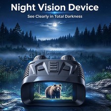 Night Vision Binoculars, 6X Zoom, Digital Infrared Night Vision Goggles,q