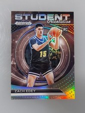 2024 Panini Prizm Draft Picks - Student Orientation Zach Edey #15 Silver Prizm 