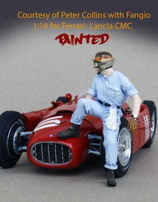 Peter Collins giving way to Fangio PAINTED 1/18 RETROMODELS CMC Ferrari Lancia - Photo 1/4