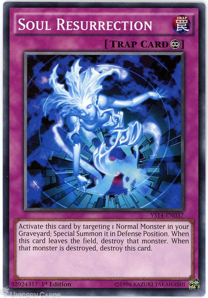 YS14-EN037 Soul Resurrection 1st Edition Mint YuGiOh Card
