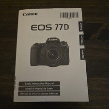 GENUINE CANON EOS 77D OWNERS USERS INSTRUCTION MANUAL.