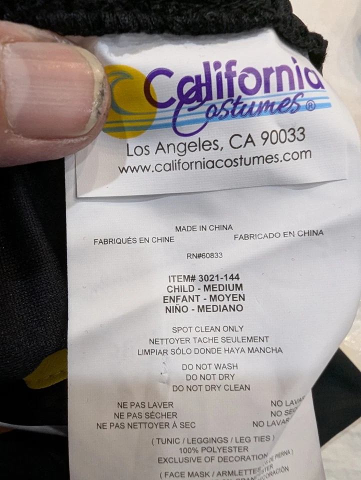 Ninja девочка ребенка размер: средний 8-10 Хэллоуин Калифорния костюмы косплей вечеринки - Изображение 4 из 4