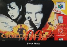 007 GoldenEye - N64 - Cartridge Only - Cosmetic Wear - Slight Damage to Back...