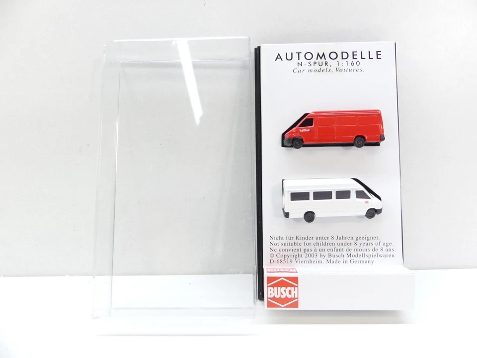 Busch 1:160 N Mercedes, 2 DB Transporter, NEU in OVP #60637 - Bild 1 von 1