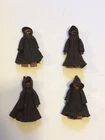 4x 1977 Vintage Kenner Star Wars JAWA ACTION FIGURES With Original Cloth Capes