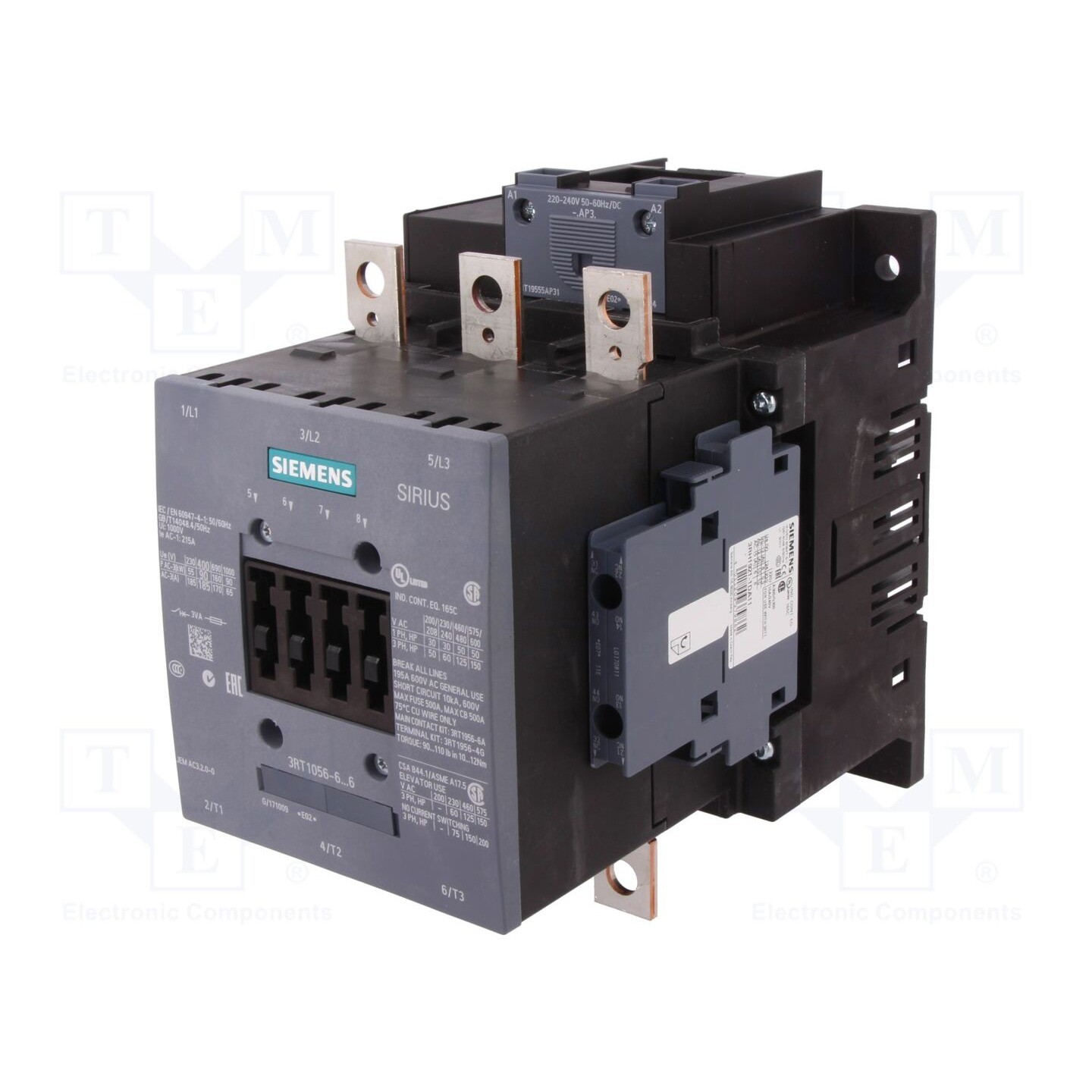 SIEMENS 3RT1056-6AP36 Contactor